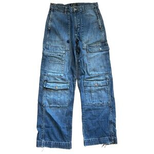 Vintage Men’s Blue Y2K Wide Leg Baggy Multi Pocket Sean John Denim Jeans Sz 30